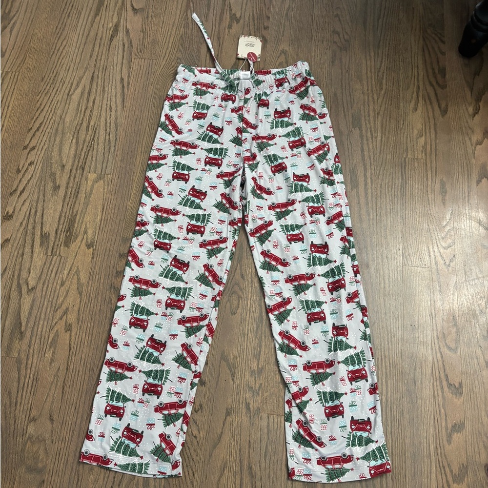 NWT Women’s Paper Store Holiday Pajama Pants - Red & Green Christmas Print